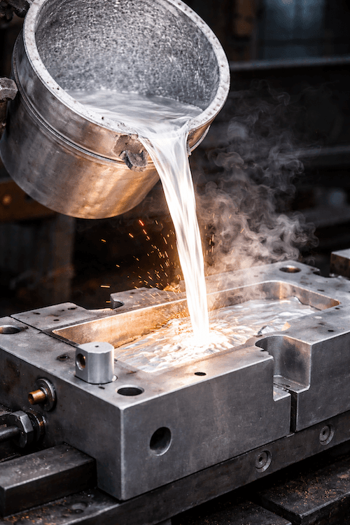 Moulage coquille aluminium