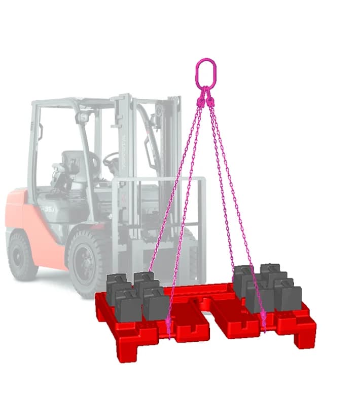 Masse des Ballastgewichts VGP Referenz Lasttest