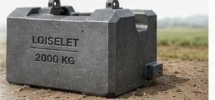 2000-kg-Einzelmassen-Gegengewicht auf einem Feld