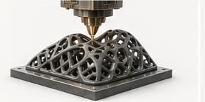 Im 3D-Sanddruck gefertigtes Bauteil mit Gitterstruktur