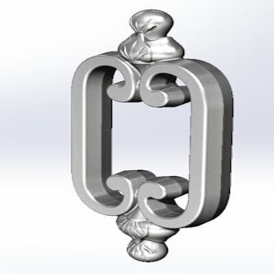 Balkongitter, Geländer aus Gusseisen — Ref. NW - Thumbnail 3