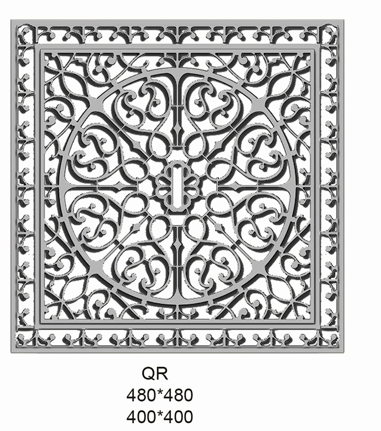 Gusseisen Fußmatte QR