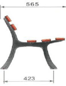 Komfortable Bankfüße