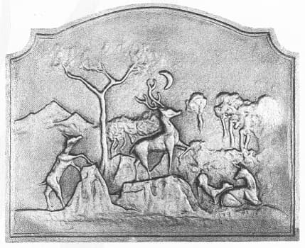 Rehe im Mondschein mit Gewölbe