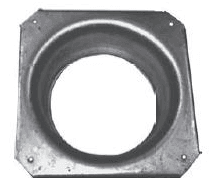 Alugehäuse für quadratischen Lüfter