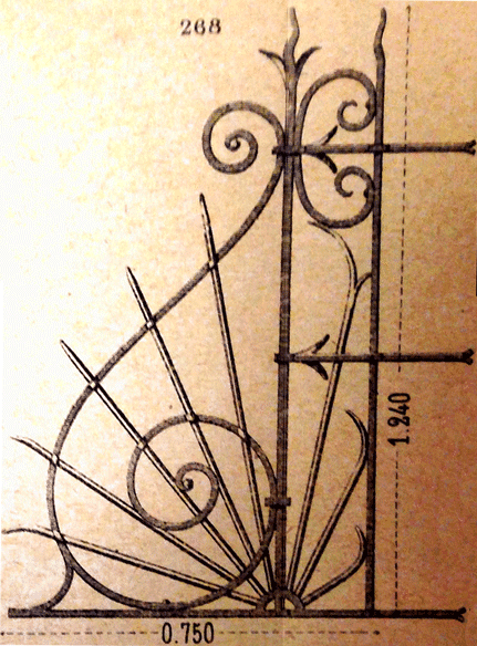 Trennwand aus Gusseisen Loiselet - 3. Modell