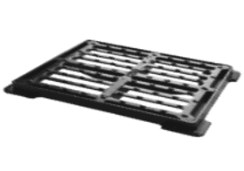 Flache quadratische Grillplatte - GPC 600