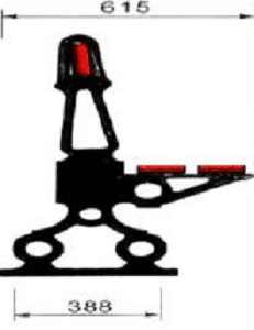 Einfacher Stadtbankfuß von Paris