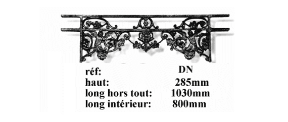 Fensterstütze aus Gusseisen — Ref DN
