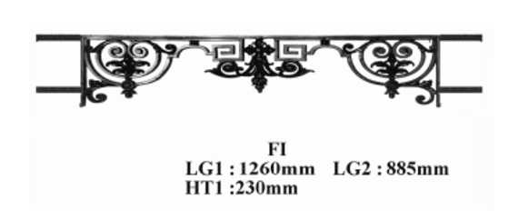 Fensterstütze aus Gusseisen — Ref. FI