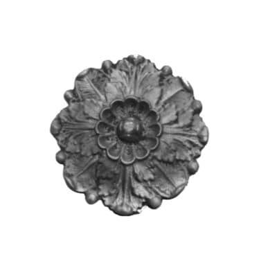 Dekorative Rosette aus Gusseisen - Calendula officinalis